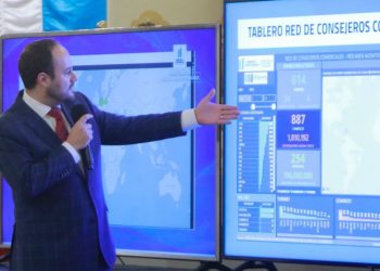 El ministro de Relaciones Exteriores presentó el tablero de red de consejeros comerciales.