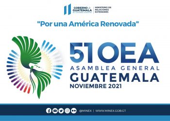 La Asamblea General de la OEA se llevará a cabo en Guatemala del 10 al 12 de noviembre.