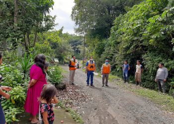 La Conred realiza verificaciones territoriales en Alotenango, Sacatepéquez.