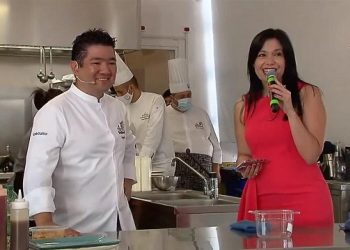 La presentación de productos alimenticios en Italia conto con la participación de cocineros.