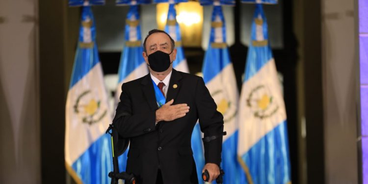Presidente Alejandro Giammattei en conmemoración de los 200 años de independencia patria