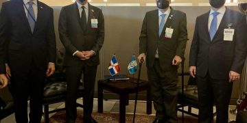Reunión bilateral entre los presidentes de Guatemala y República Dominicana.