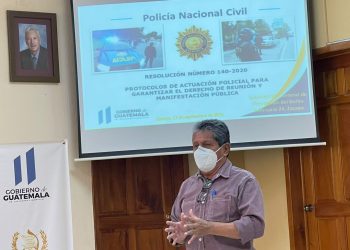 Zacapa: Presentan protocolos de actuación policial ante manifestaciones