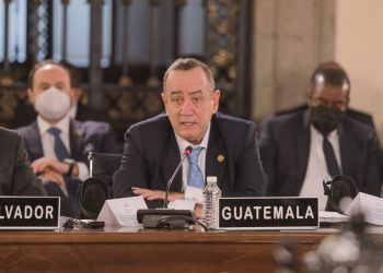 “La coyuntura actual requiere de solidaridad mundial, pero, sobre todo, de solidaridad regional”, dice el presidente Giammattei