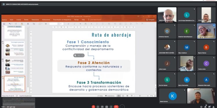 Realizan taller relacionado con la estrategia ante la conflictividad en Chiquimula