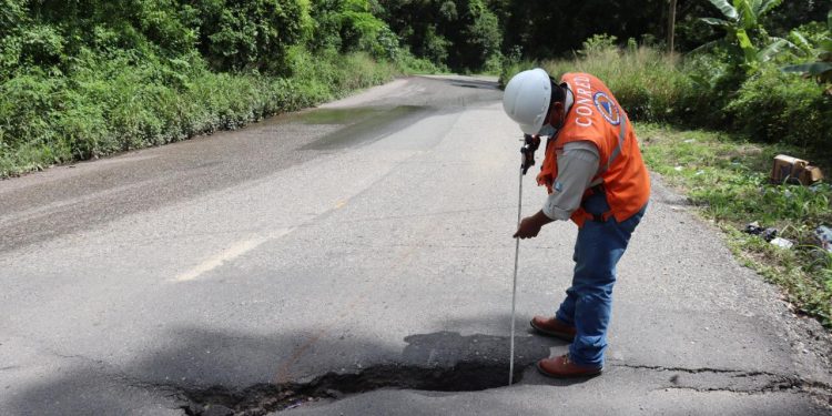 Conred verifica daños en tramo carretero hacia Esquipulas