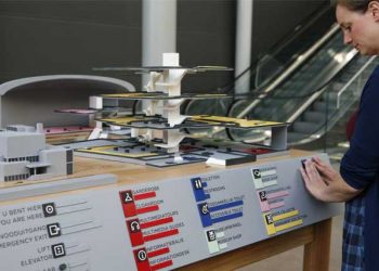 El Van Gogh instala maqueta táctil con rutas del museo para personas ciegas