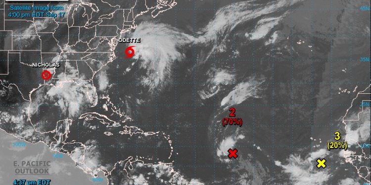 Se forma frente a la costa atlántica de EE. UU. la tormenta tropical Odette