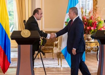 Presidentes de Guatemala y Colombia