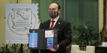 Países centroamericanos presentan matasellos conmemorativo del Bicentenario.