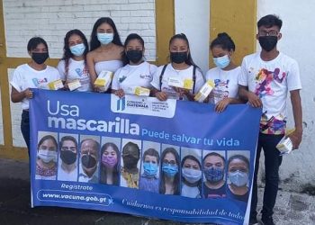 Distrito de Salud de Masagua concientiza sobre el uso correcto de mascarilla