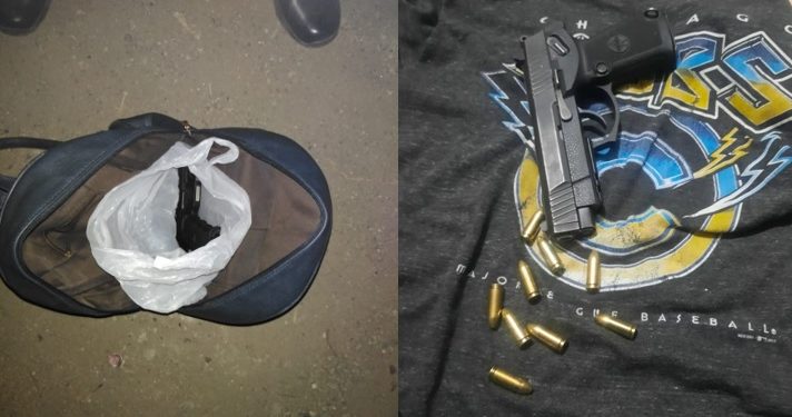 Arma incautada a adolescente