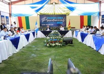 Reunión de gabinete con alcaldes de San Marcos.