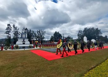Los restos del general Miguel García Granados se colocaron en un sitial de honor en la Escuela Politécnica.
