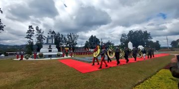 Los restos del general Miguel García Granados se colocaron en un sitial de honor en la Escuela Politécnica.