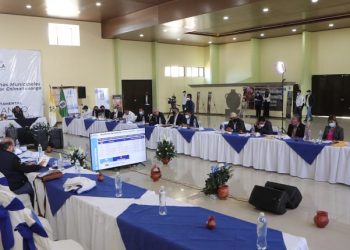 Presidente Giammattei, con alcaldes de Chimaltenango