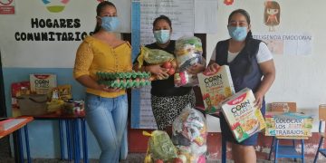 SOSEP lleva décima entrega de alimentos a CADI de Los Amates