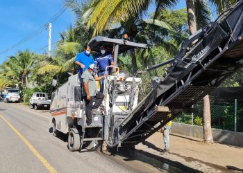 Covial comienza reparación de ruta entre Iztapa y Chiquimulilla