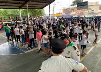 Continúan actividades lúdicas dirigidas a niñas, niños y adolescentes en la Escuela Policial Vacacional