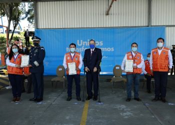 El presidente destaca la labor de la Conred, durante acto por la celebración de su 25 aniversario.