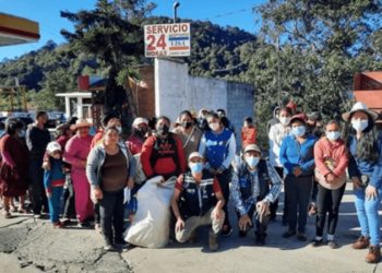 Pobladores de San Marcos se organizan para recolectar desechos y residuos sólidos de diferentes lugares del departamento.