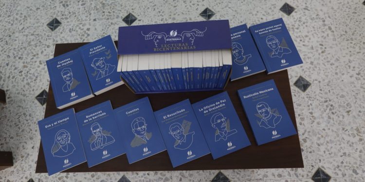 Lecturas Bicentenarias, la colección que incluye obras de novelistas guatemaltecos