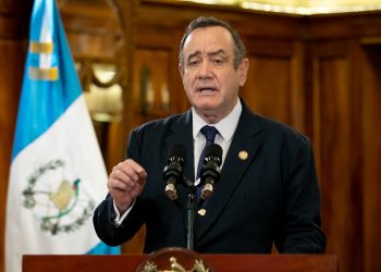 Mandatario Alejandro Giammattei en mensaje a la nación.