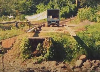 Empieza instalación de puente Bailey en comunidad de Suchitepéquez