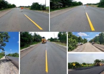 Inauguran mejoramiento en tramo carretero de Las Cruces, Petén