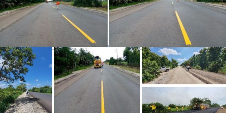 Inauguran mejoramiento en tramo carretero de Las Cruces, Petén