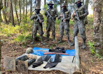 Estado de sitio: Fuerzas de seguridad localizan armamento en Nahualá
