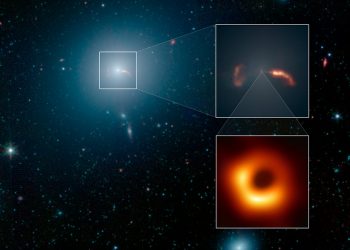 Chorro de material de la galaxia MS87 tiene estructura de doble hélice