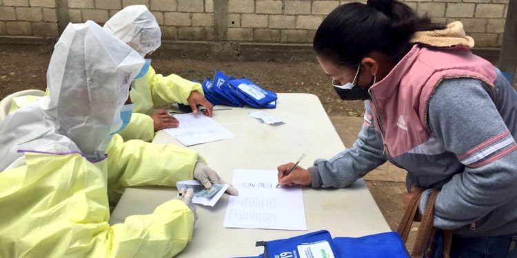 Ejército mantiene apoyo a la población a través de puestos de hisopado