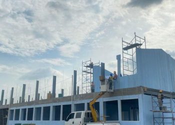 sí es el avance de la escuela del bicentenario en Escuintla