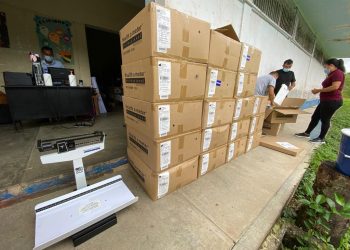 Parte del equipo que el Proyecto Crecer Sano entregó a 9 áreas de Salud de 7 departamentos.