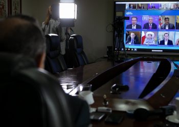 El presidente Giammattei participó de manera virtual en el Foro de Davos del Foro Económico Mundial.