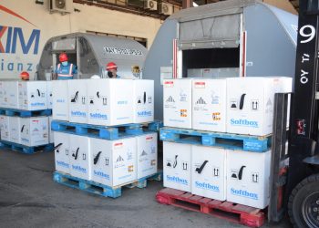 Ingreso de dosis de la vacuna contra el COVID-19 de la farmacéutica Pfizer