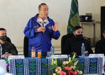 El presidente Alejandro Giammattei ha participando en las últimas dos mesas de diálogo por el conflicto entre Santa Catarina Ixtahuacán y Nahualá, Sololá.