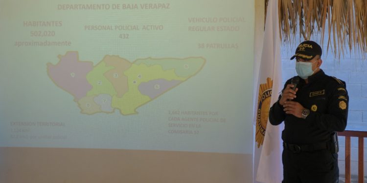 PNC informa sobre acciones de seguridad ciudadana en Baja Verapaz