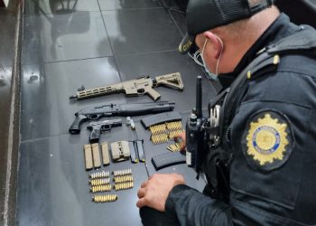 La PNC detuvo a una persona por portar armas de fuego y municiones