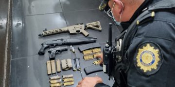 La PNC detuvo a una persona por portar armas de fuego y municiones