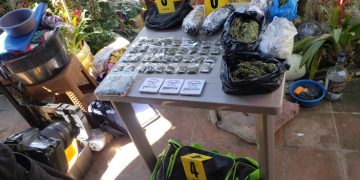 PNC sorprende a padre e hijo con marihuana durante allanamientos en Chimaltenango