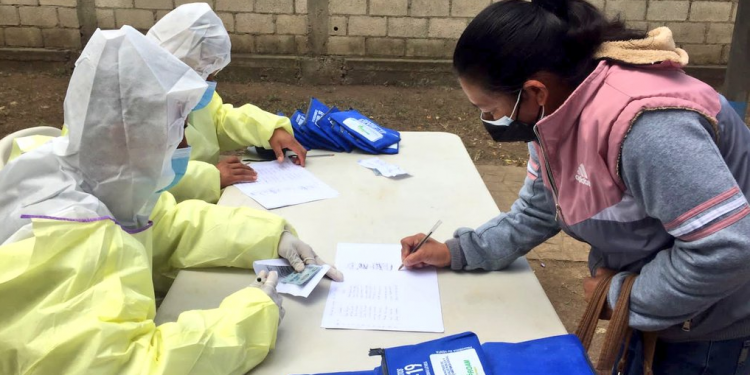 Cerca de mil hisopados se efectuaron el sábado en instalaciones militares