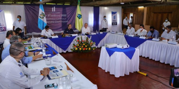 El mandatario Giammattei lideró las reuniones de la gira presidencial 2022.