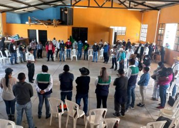 La importancia de la prevención fue abordada en la reunión con pobladores de Jalapa.