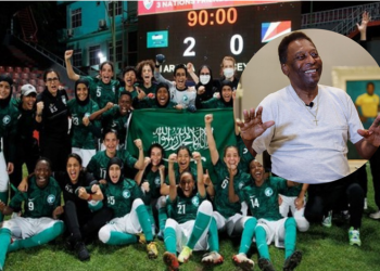 Pelé felicita a la selección femenina saudí por su primer partido oficial
