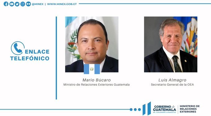 Canciller Búcaro y secretario de OEA dialogan sobre desarrollo sostenible