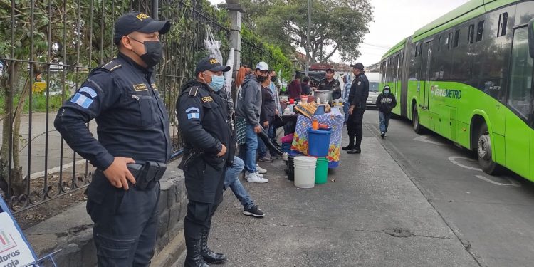 Operativos de seguridad continúan en zona 1 capitalina