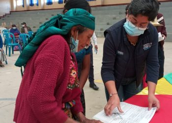 Adultos mayores de San Marcos reciben aporte económico