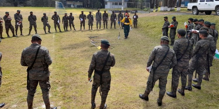 Ejército se prepara para atender incendios forestales en San Marcos